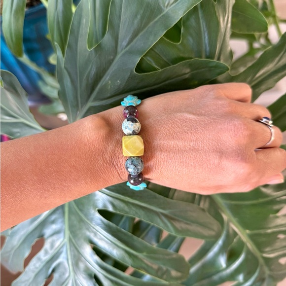 Serpentine - Jasper - Howlite bracelet (one) - Picture 2 of 5